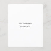 Baby Sitter Flyer (Achterkant)