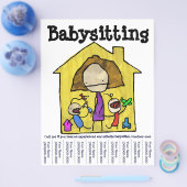 Baby Sitter Flyer (Enkel)
