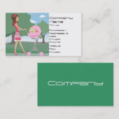 Baby Sitter, Nanny Visitekaartje (Voorkant / Achterkant)