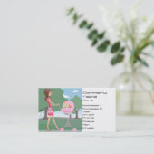 Baby Sitter, Nanny Visitekaartje (Staand voorkant)