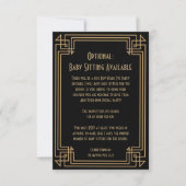 Baby Sitter nodigt uit Kaart (Voorkant)