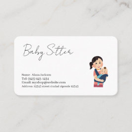 baby sitter services visitekaartje