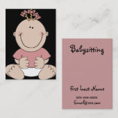 Baby Sitter Visitekaartje (Voorkant / Achterkant)