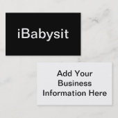 Baby Sitter Visitekaartje (Voorkant / Achterkant)