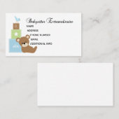  Baby Sitter visitekaartje (Voorkant / Achterkant)