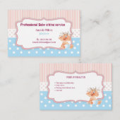Baby sitters, Business card  Visitekaartje (Voorkant / Achterkant)
