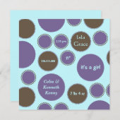 Baby Sjabloon bekendmaking (Voorkant / Achterkant)