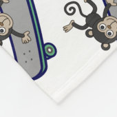 baby skateboards met een aap fleece deken (Hoek)