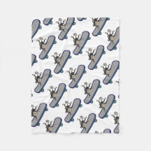 baby skateboards met een aap