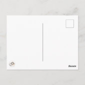 Baby-skelet in pompoenpatch briefkaart (Achterkant)