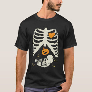 Baby Skelet Zwangerschap Outfit Gift Voor Mam Grap T-shirt