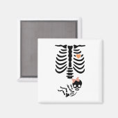 Baby Skull Skeleton Halloween kostuum Magneet (Voorkant / Achterkant)