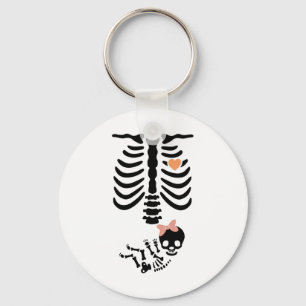 Baby Skull Skeleton Halloween kostuum Sleutelhanger