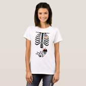 Baby Skull Skeleton Halloween kostuum T-shirt (Voorkant volledig)