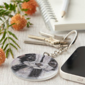 Baby Skunk Acryl Sleutelhanger (Voorkant Rechts)