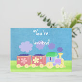 Baby Skunk Invitation Kaart (Staand voorkant)