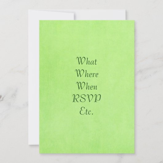 Baby Skunk Invitation Kaart (Achterkant)