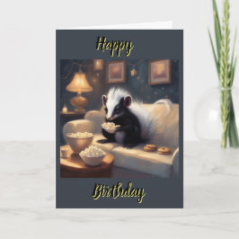 Baby skunk kleine stinker Verjaardag  Kaart