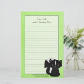 Baby Skunk Stationery Briefpapier (Staand voorkant)