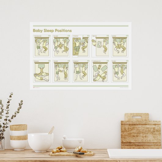 Baby Slaapstand Poster (Keuken)