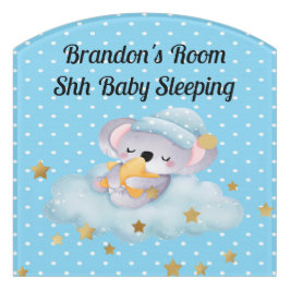 Baby Slapdeur bord voor jongen Deurbordjes