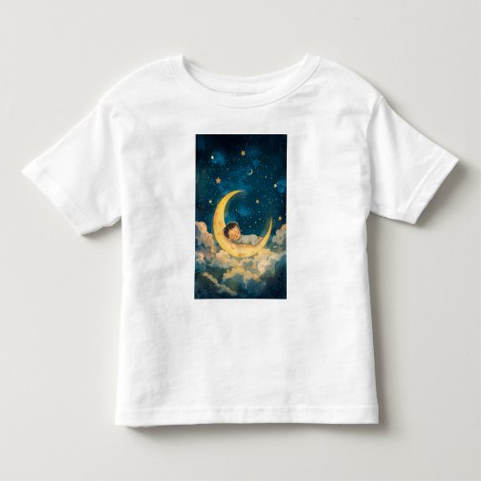 Baby Slapen op de maan Kinder Shirts (Voorkant)