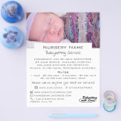 Baby slapende babysitter, dagverzorging, neurierig flyer (Enkel)