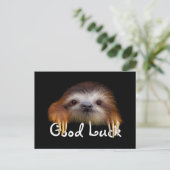 Baby sleuf Good Luck Post Card Briefkaart (Staand voorkant)