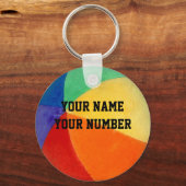 Baby Sleutelhanger-ID Label JOUW NAAM en nummer Sleutelhanger (Voorkant)