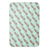 Baby sleuven hangen aan boompatroon badmat (Voorkant Verticaal)