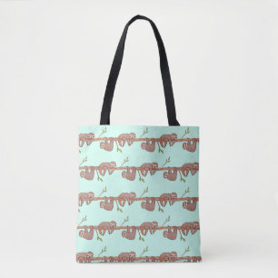 Baby sleuven hangen aan boompatroon tote bag
