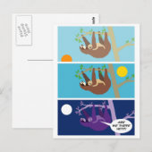 Baby Sloth Briefkaart (Voorkant / Achterkant)