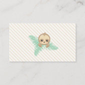Baby Sloth Geslacht Neutrale Luier Raffle Ticket Informatiekaartje (Achterkant)