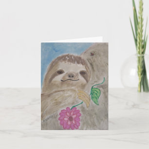 baby sloth kaart