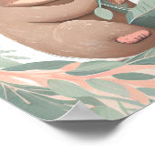 Baby Sloth Kwekerij Print Poster kunst aan de muur (Hoek)