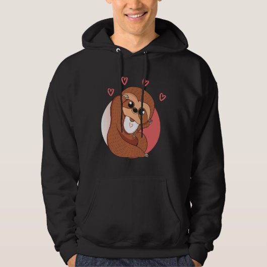 Baby Sloth Love Hoodie (Voorkant)