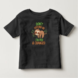 Baby Sloth Niet storen Mij Ik ben Napping Kinder Shirts