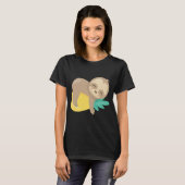Baby Sloth Tropical Ananas Fruit Schattige T-shirt (Voorkant volledig)