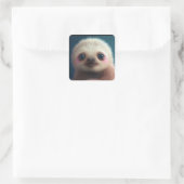 Baby Sloth Vierkante Sticker (Tas)