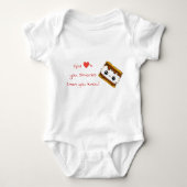 Baby S'mores-Shirt Romper (Voorkant)