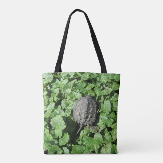 Baby Snapping Turtle Canvas tas (Achterkant)