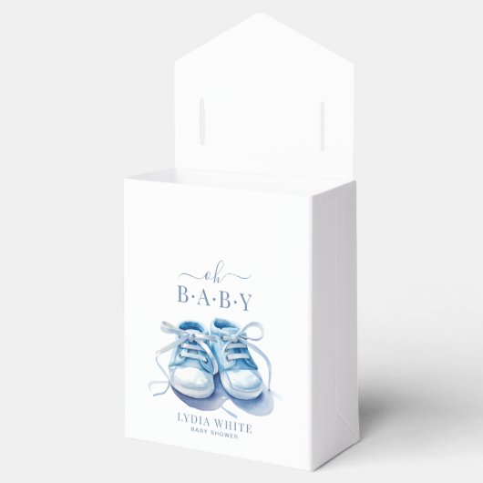Baby Sneakers Baby shower, Boy Baby shower Bedankdoosjes (Geopend)