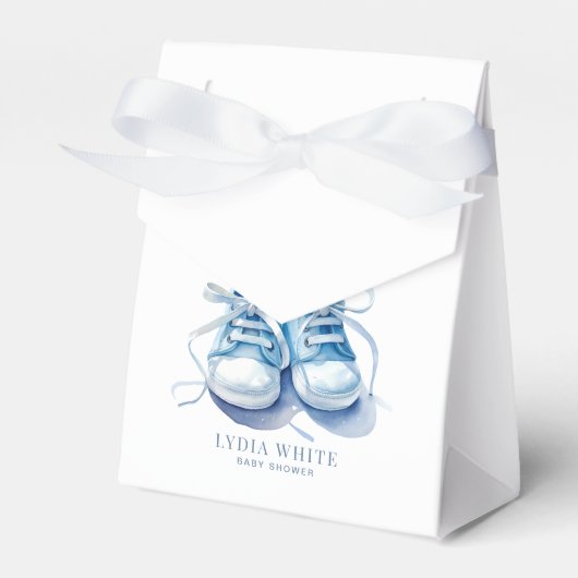 Baby Sneakers Baby shower, Boy Baby shower Bedankdoosjes (Voorkant Zijde)