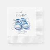 Baby Sneakers Baby shower, Boy Baby shower Servet (Voorkant)