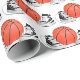 Baby Sneakers met Basketball Cadeaupapier