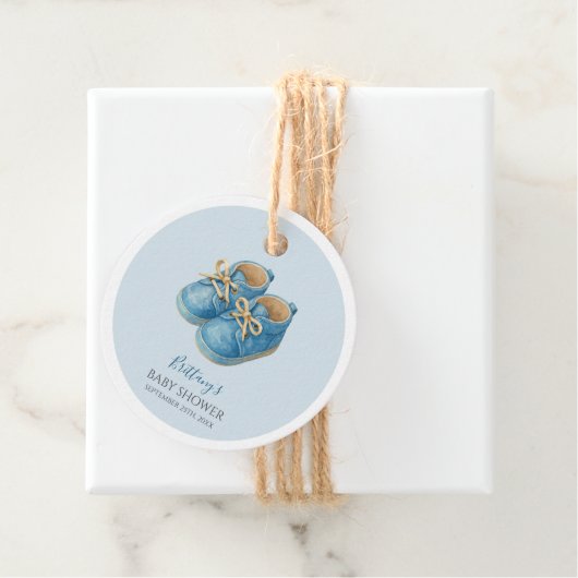 Baby Sneakers Sports Baby Shower  Bedankjes Labels (In situ)