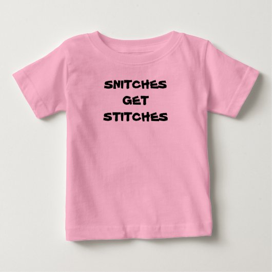Baby "SNITCHES KRIJGEN STICHCHES" (Voorkant)