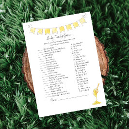 Baby Snoep Game Teddy Bear en Honey Kaart