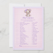 Baby Snoep Paarse Beer schokdemper Kaart (Voorkant)