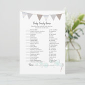 Baby Snoep Spel Moderne Baby Olifant Kaart (Staand voorkant)